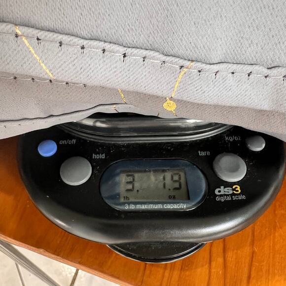 2 Panels Blackout Curtains Dark Gray Gold Accents Grommet Hanging 52” x 84” READ - Picture 13 of 13